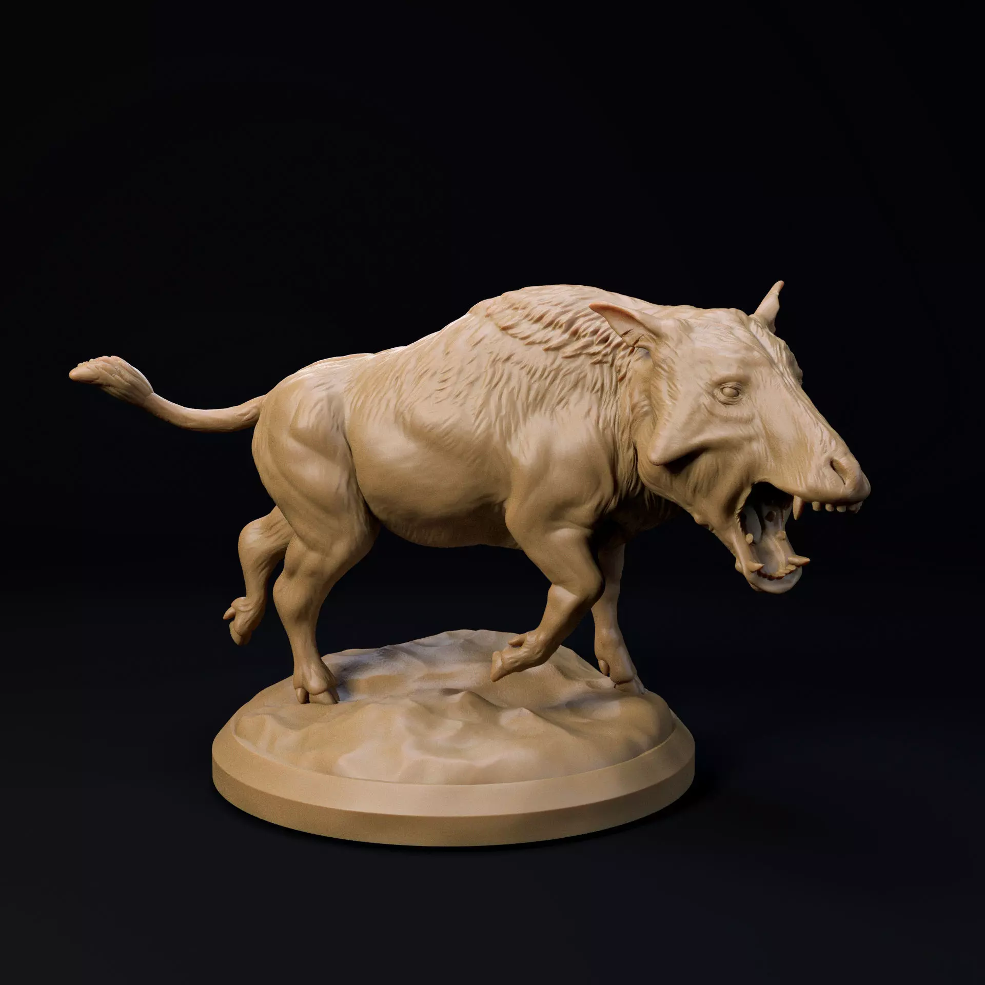 Archaeotherium 32mm scale pre-supported animal 3D print model_0