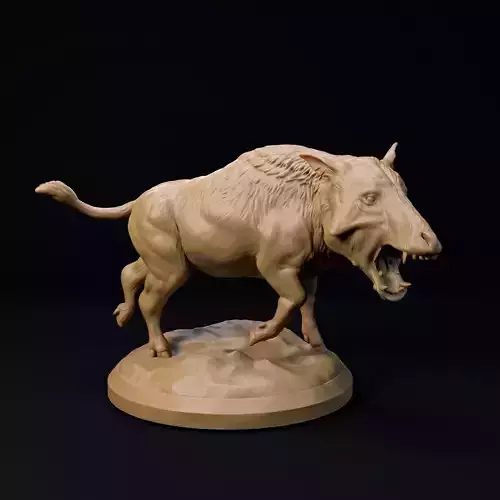 Archaeotherium 32mm scale pre-supported animal