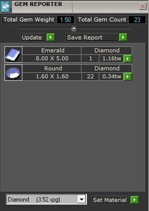 Emerald Sapphire Ring 3D print model_8