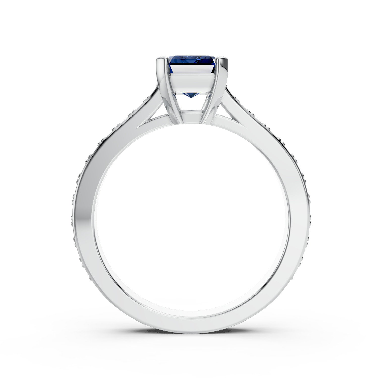 Emerald Sapphire Ring 3D print model_2