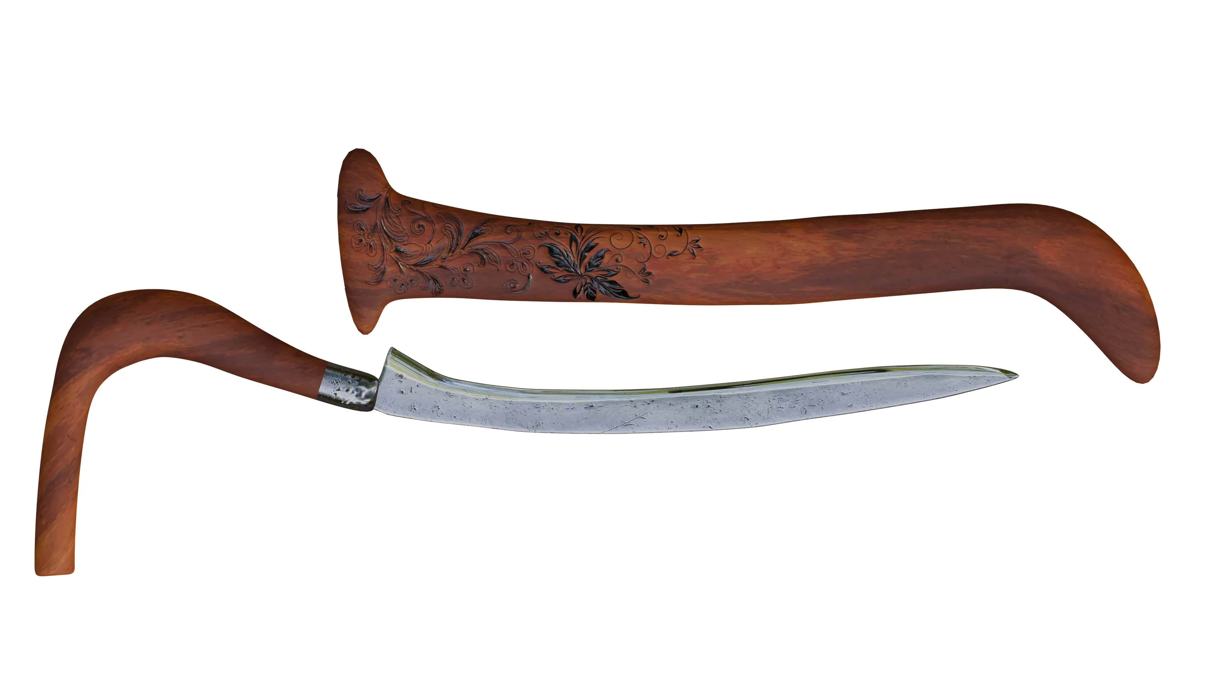 Rencong Traditional Weapon From Aceh Indonesia 3D model