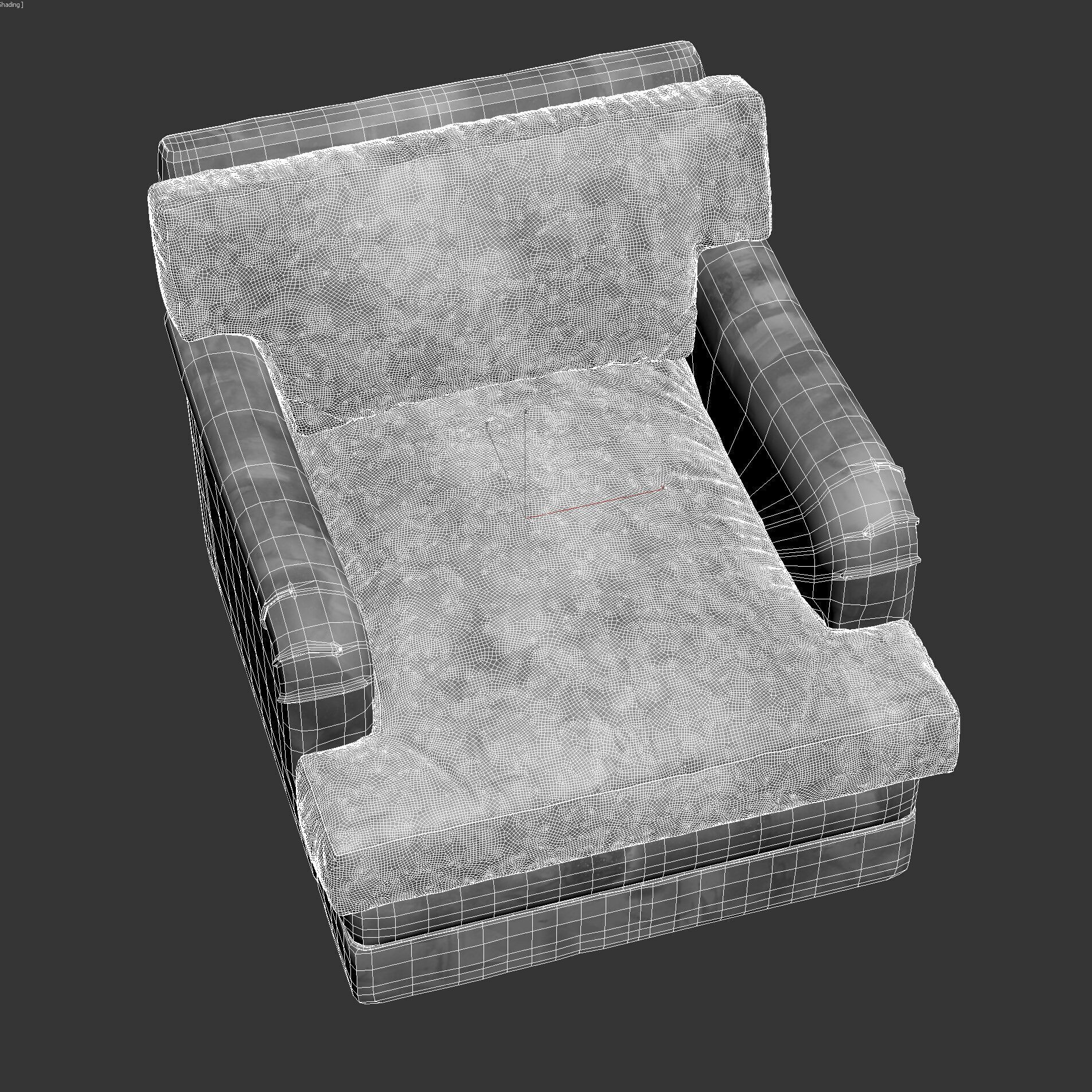 PIERCE WARD LOUISA CLUB CHAIR 3D model_8