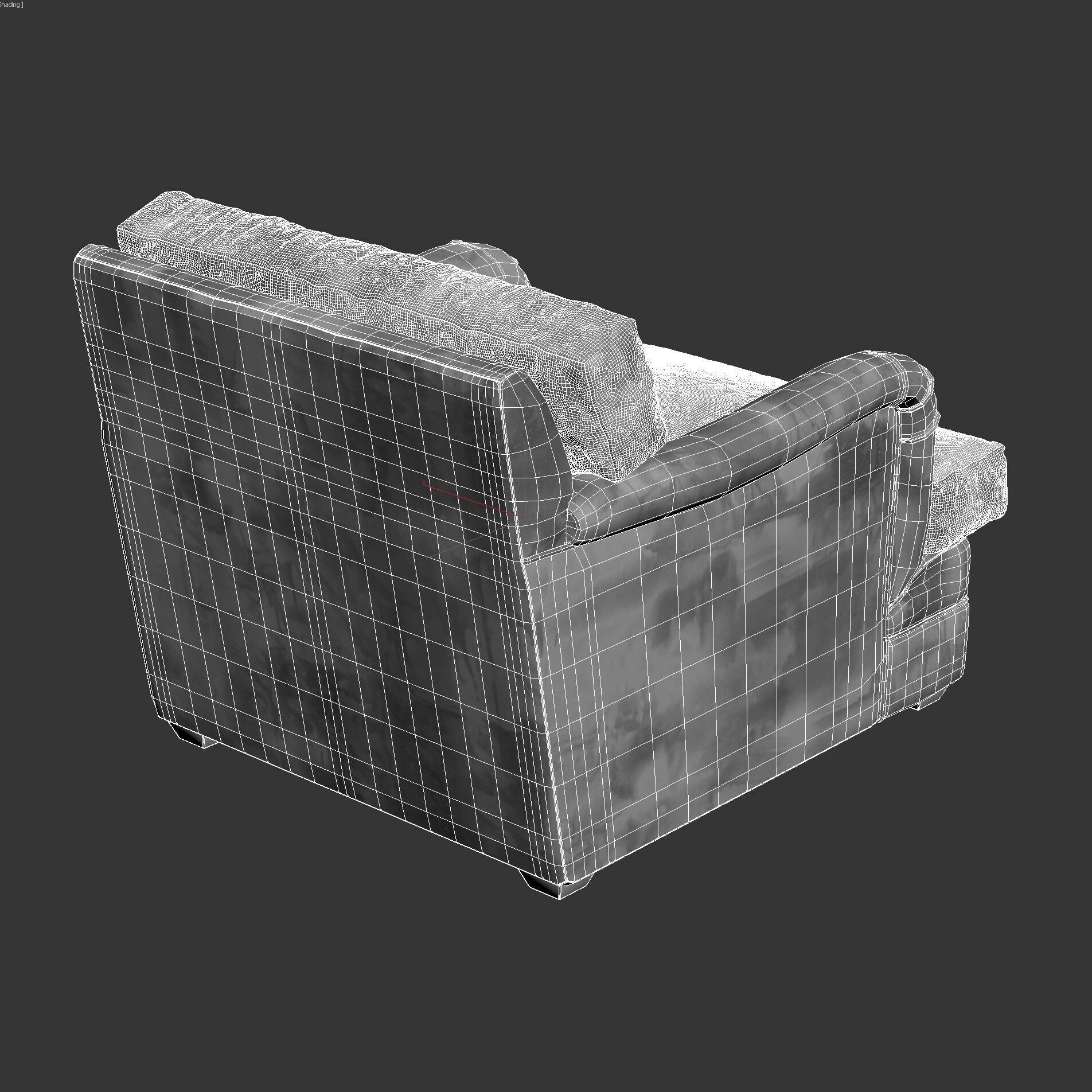 PIERCE WARD LOUISA CLUB CHAIR 3D model_6