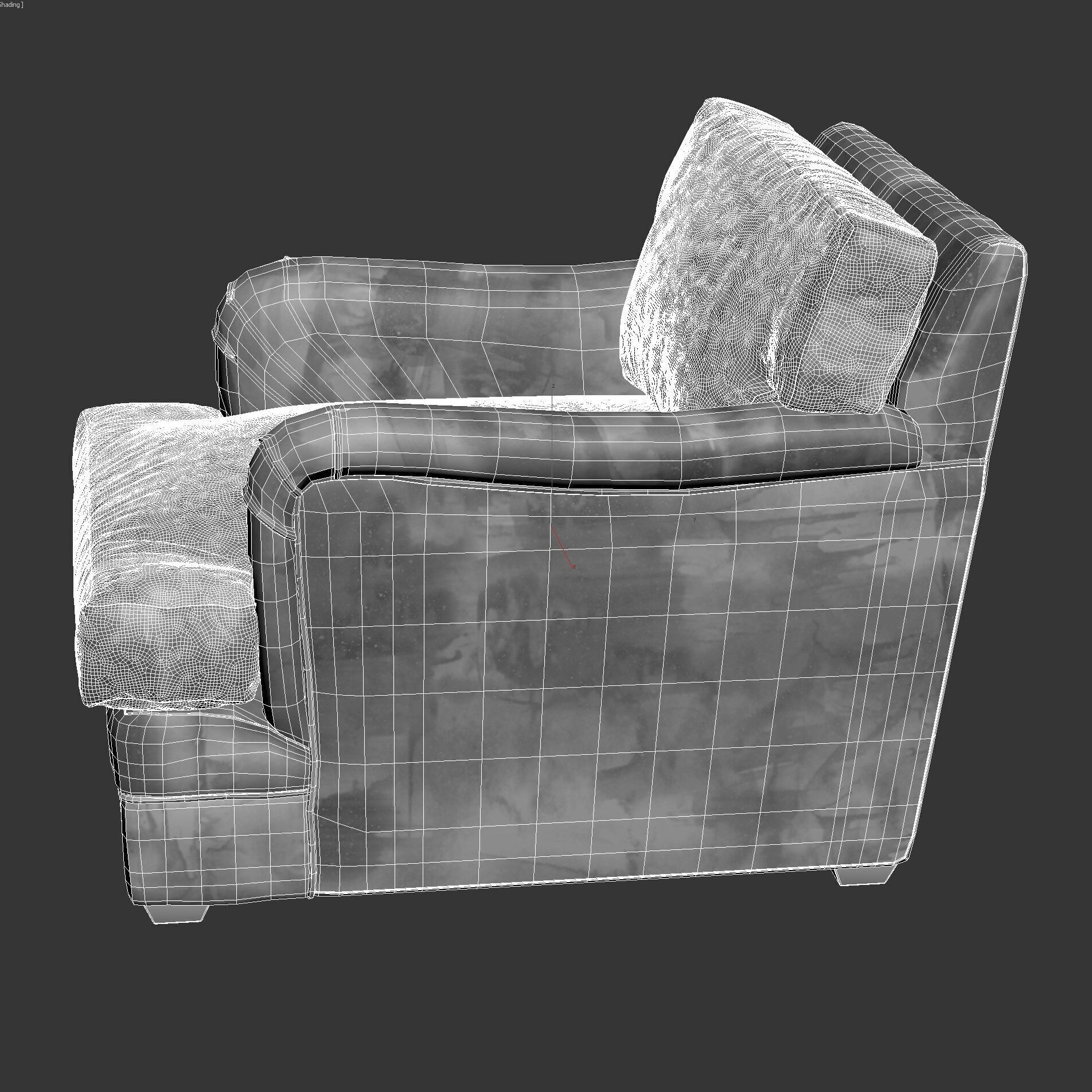 PIERCE WARD LOUISA CLUB CHAIR 3D model_7
