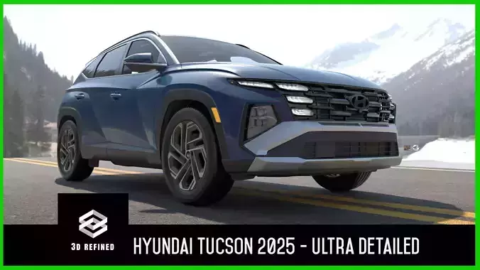 Tucson 2025 -detailed-Vray-Redshift-Unreal- Lightrigs included 3D model