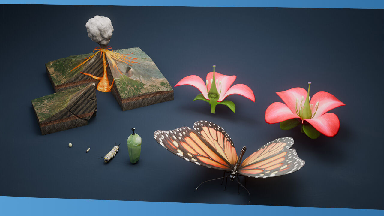 Science Pack Low-poly 3D model_1