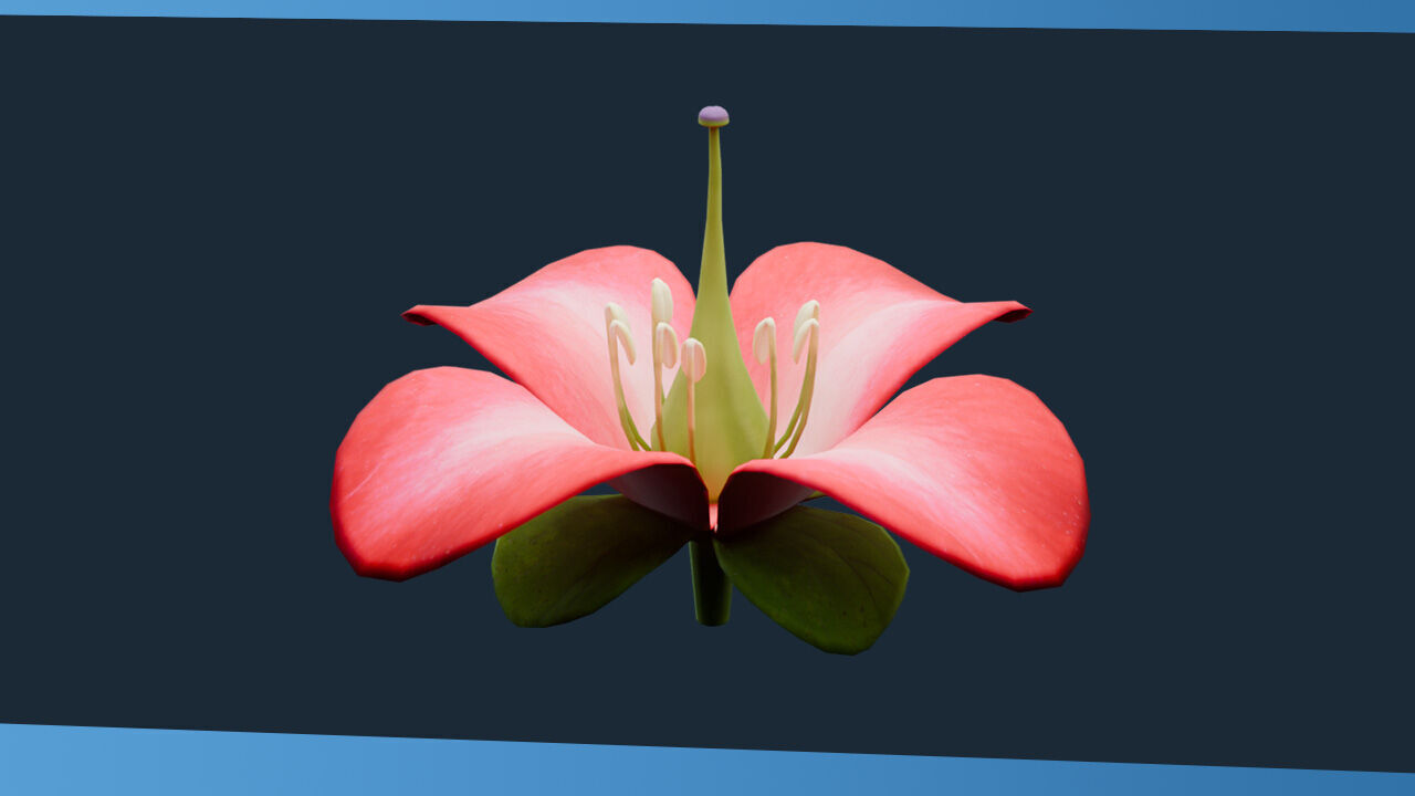 Science Pack Low-poly 3D model_17