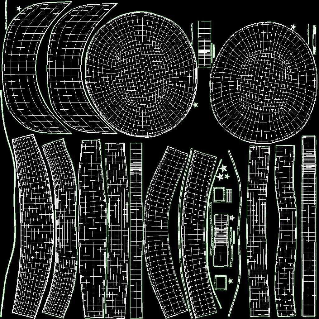 Baker Cap 3 color Low-poly 3D model_18