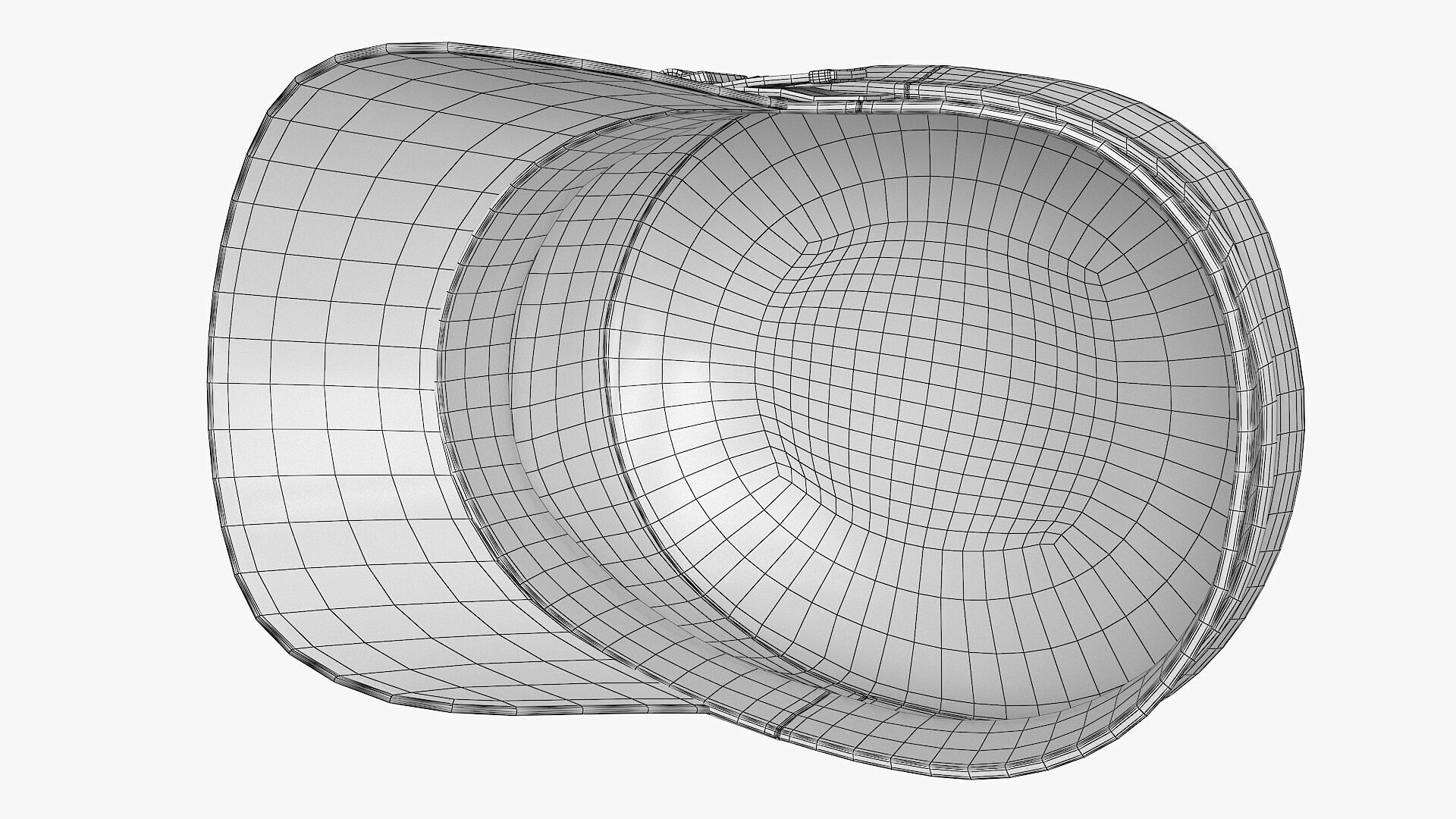 Baker Cap 3 color Low-poly 3D model_17