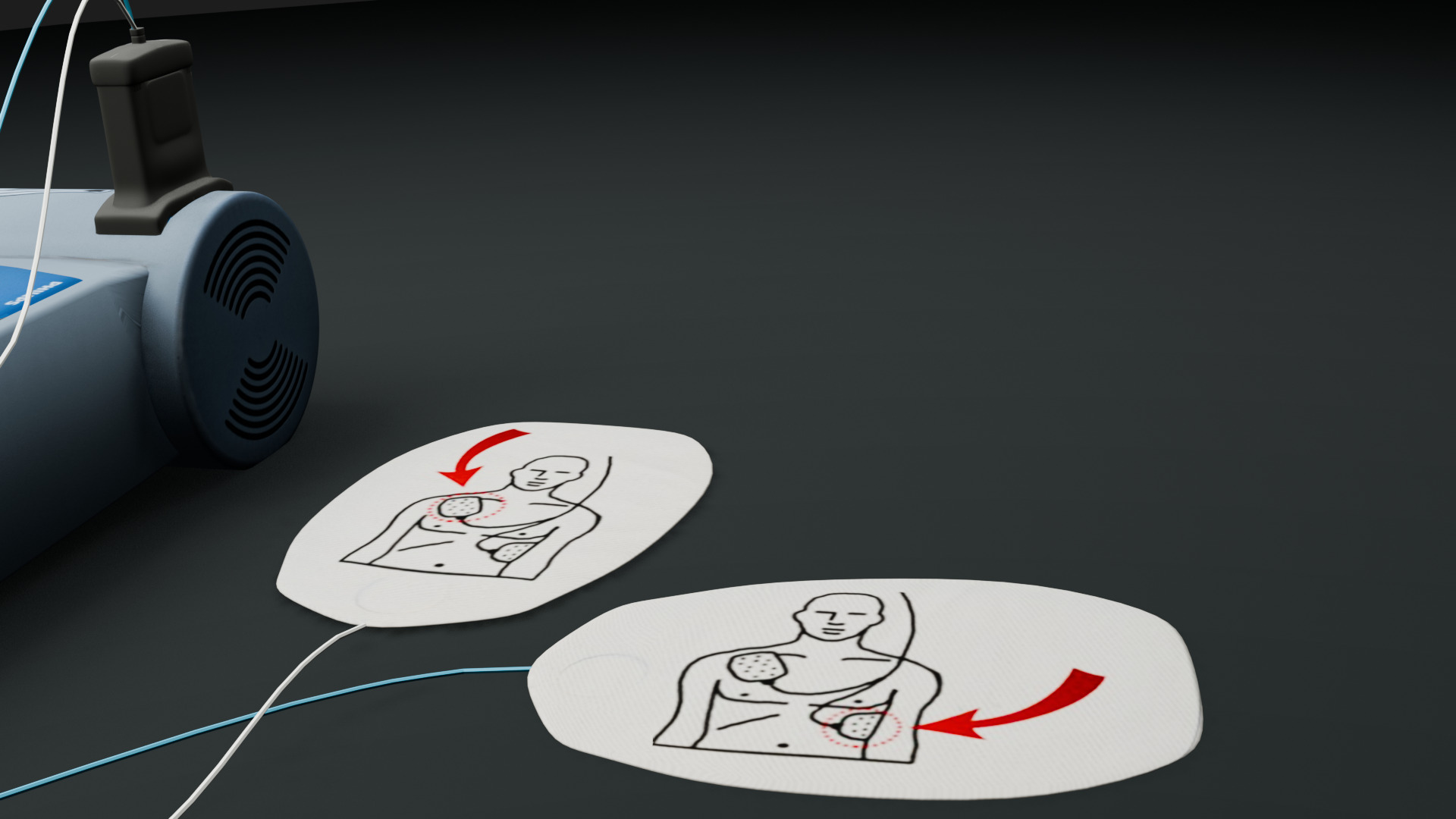 Philips HeartStart Defibrillator Low-poly 3D model_5