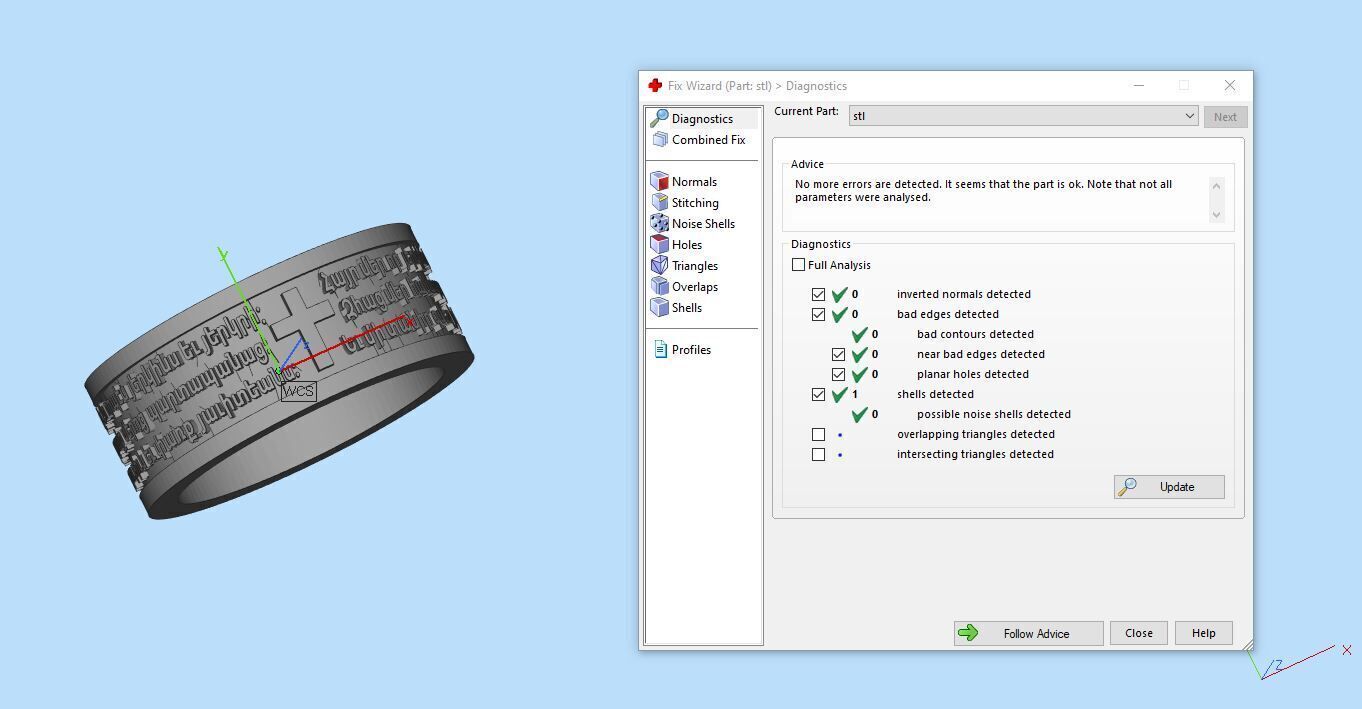 Armenian Prayer Ring 3D print model_3