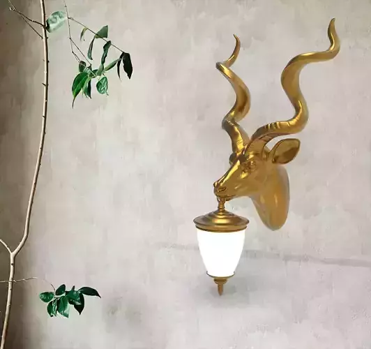 Goat Head Wall Lamp