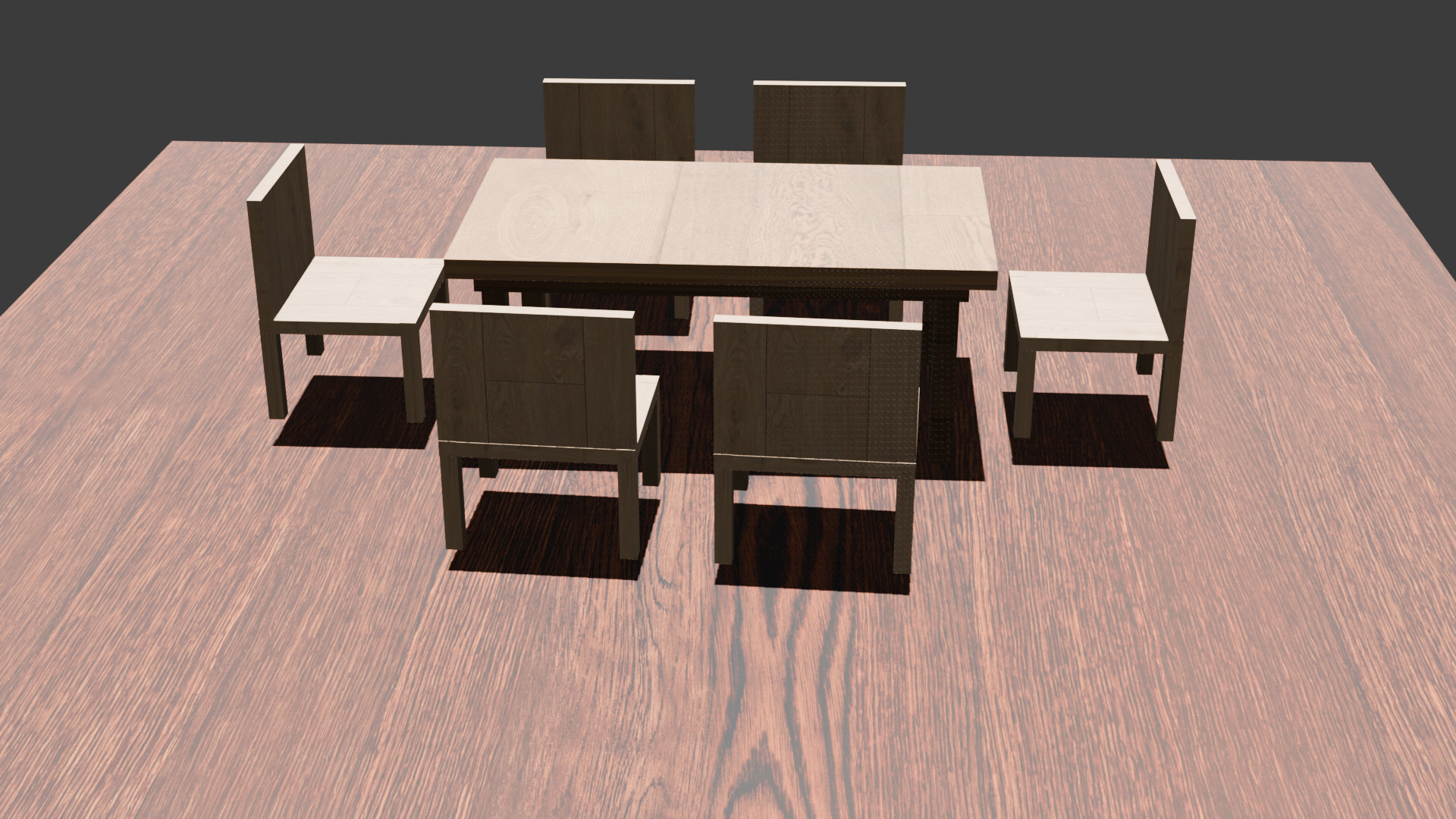 eating table and chir for house and games architetural and more 3D model_1