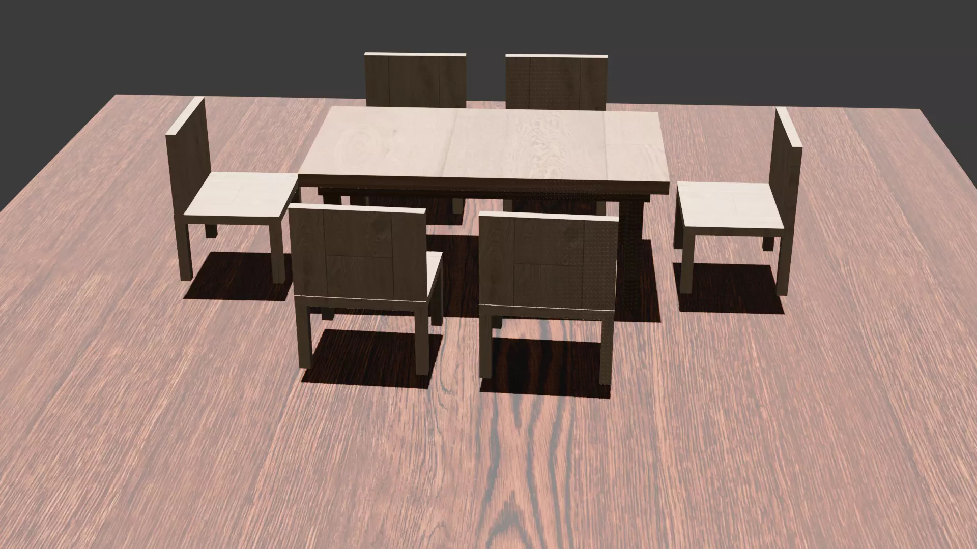 eating table and chir for house and games architetural and more 3D model_0