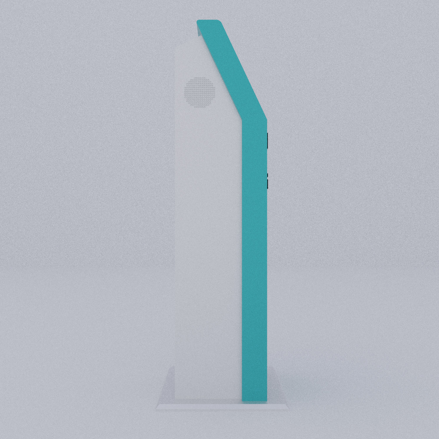 Indoor Self-Service Payment Kiosk with Touch Screen Free 3D model_10