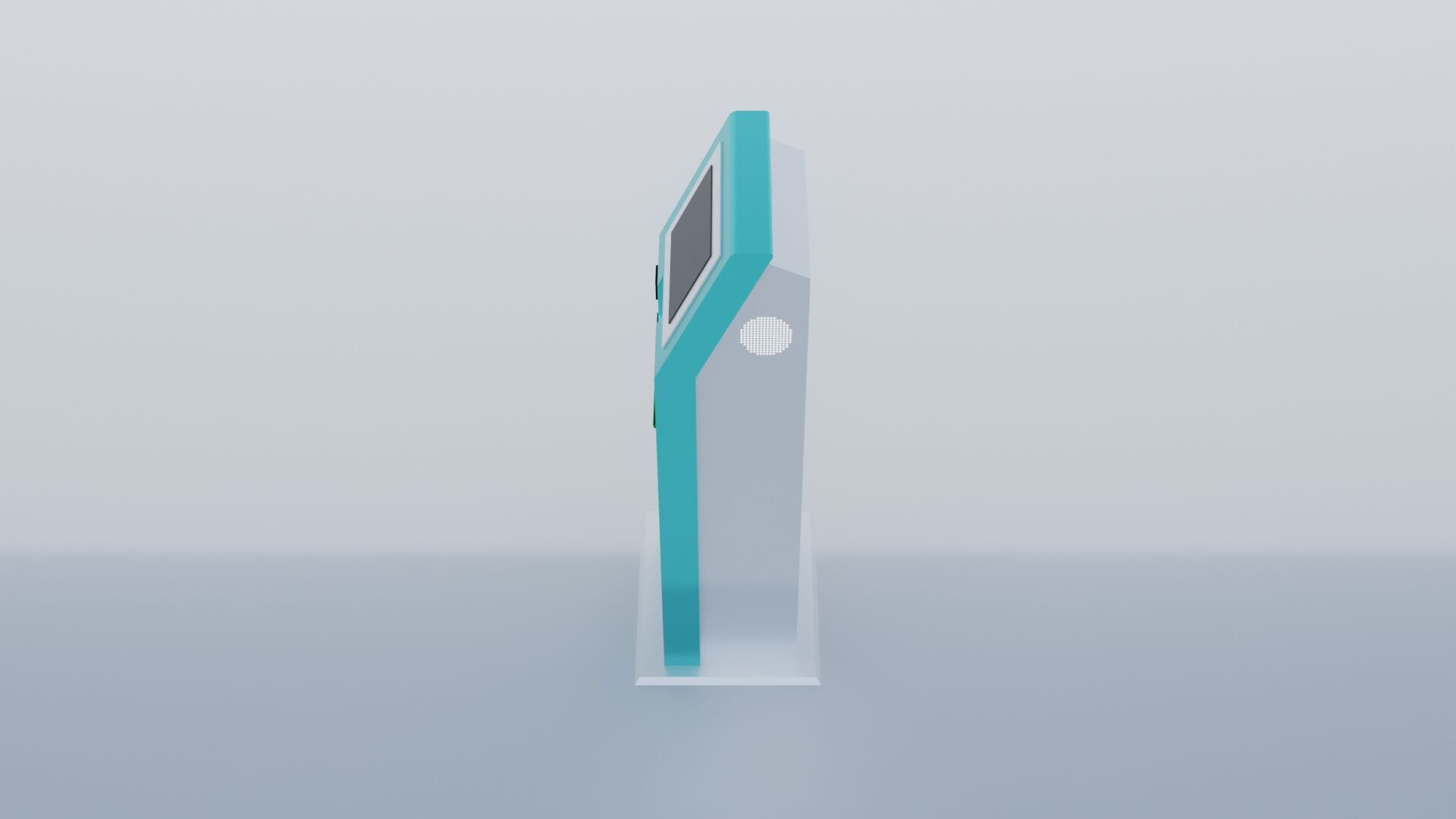 Indoor Self-Service Payment Kiosk with Touch Screen Free 3D model_4