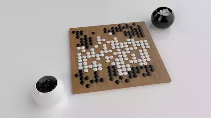 Go board Go pieces Go model