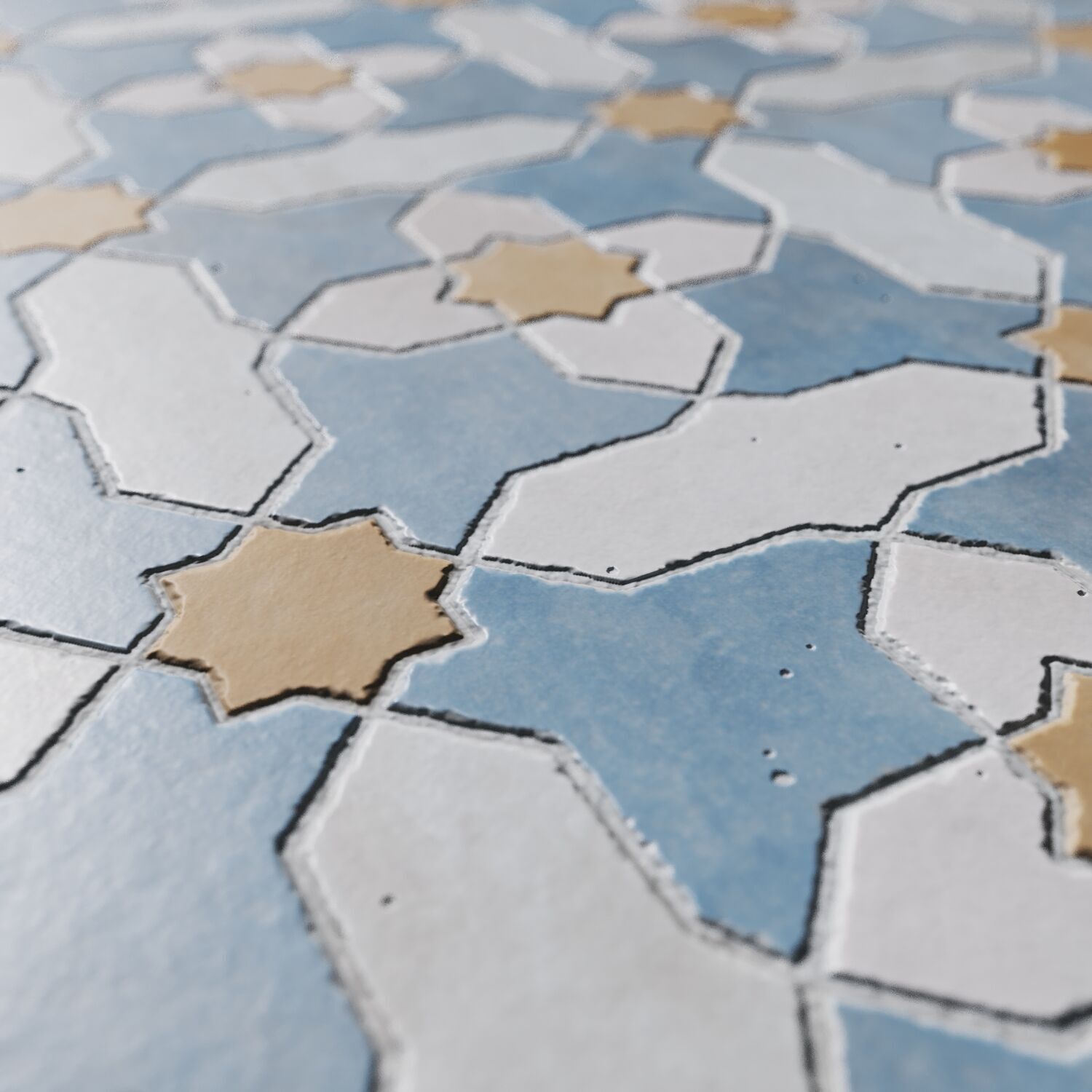 Tile Moroccan Zellige Mosaic Set 01 Texture_8