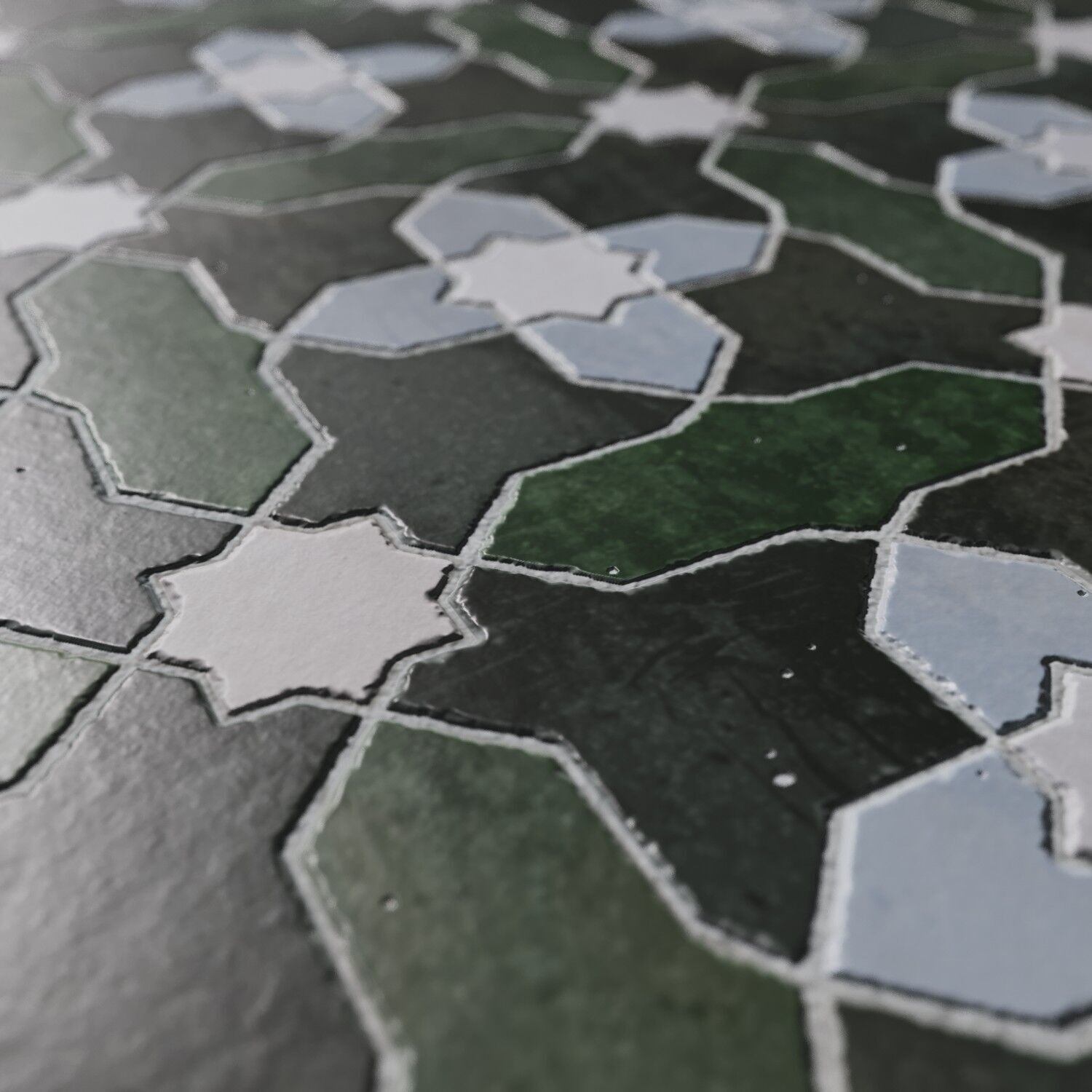 Tile Moroccan Zellige Mosaic Set 01 Texture_7