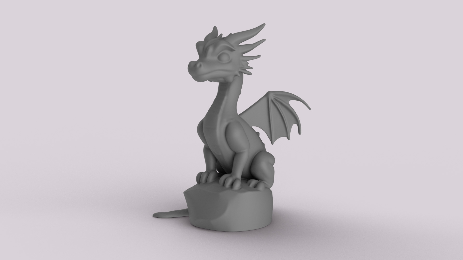 Majestic 3D Printable Dragon 3D print model_2