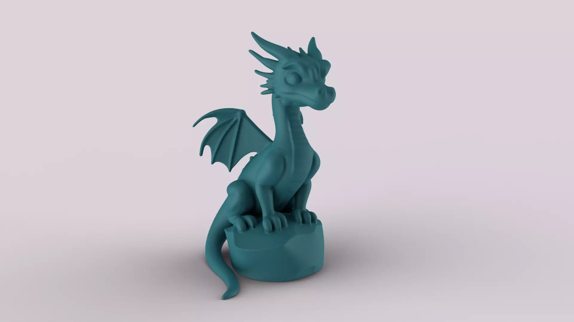 Majestic 3D Printable Dragon 3D print model_0