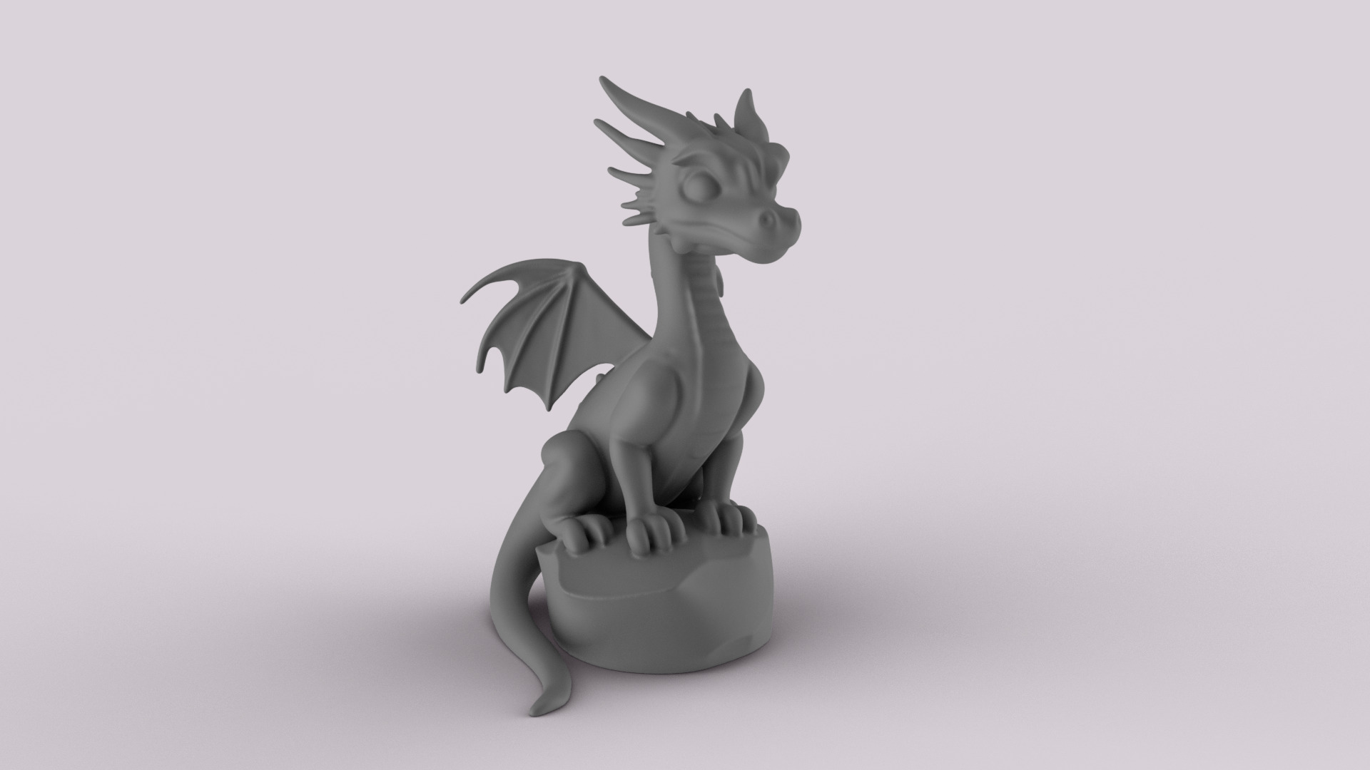 Majestic 3D Printable Dragon 3D print model_1