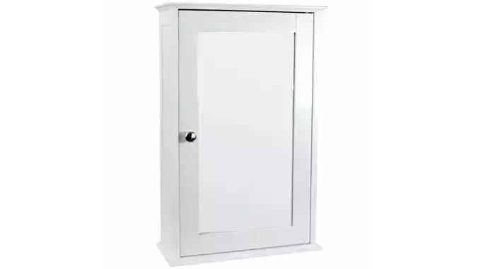 Bathroom Cabinet Single Wall Mounted Storage Cupboard Shelf 3D model