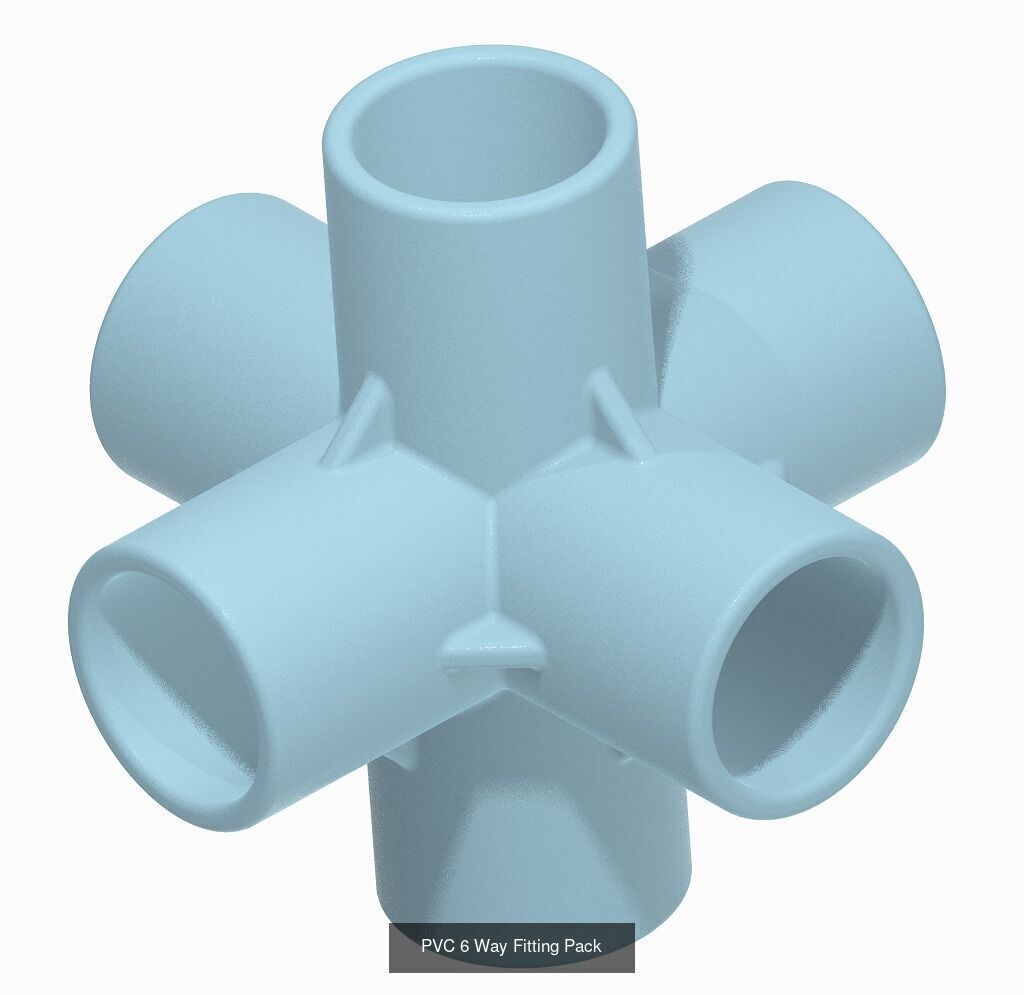 PREMIUM PIPE FITTINGS PACK 3D Model Collection_13