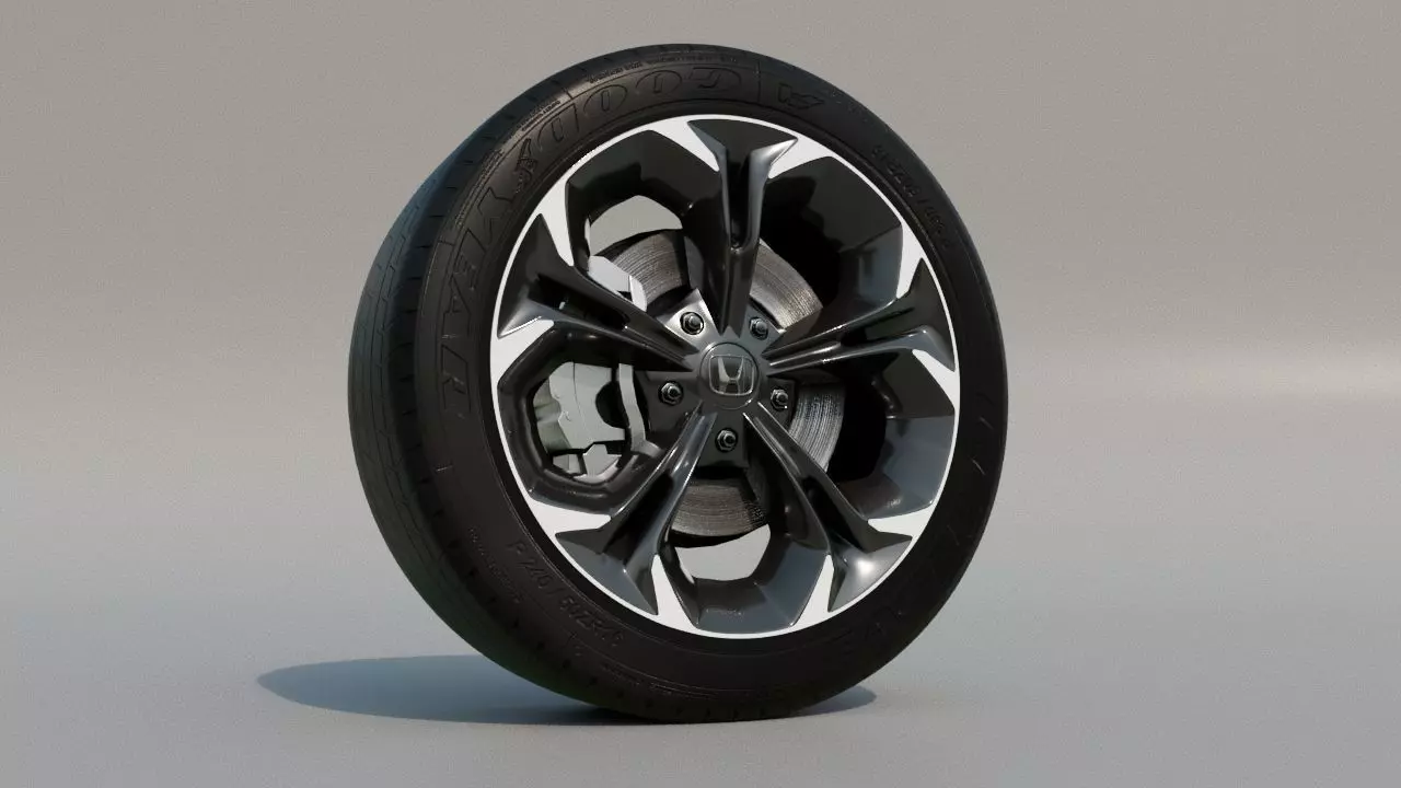 Honda Civic Wheel 3D model
