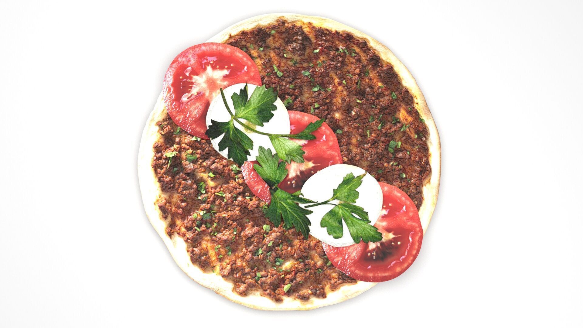 Turkish Lahmacun 3D model_1