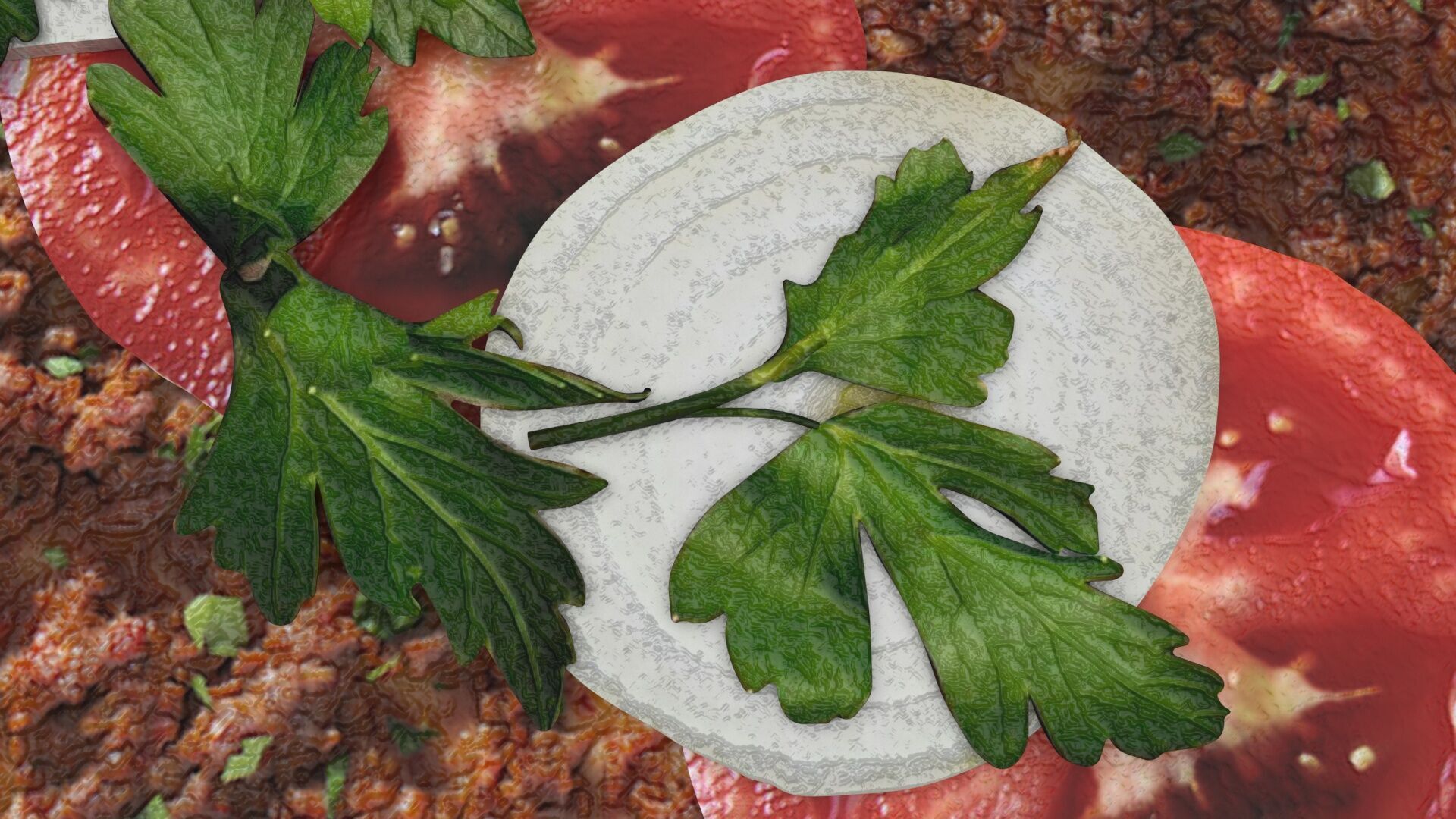 Turkish Lahmacun 3D model_3