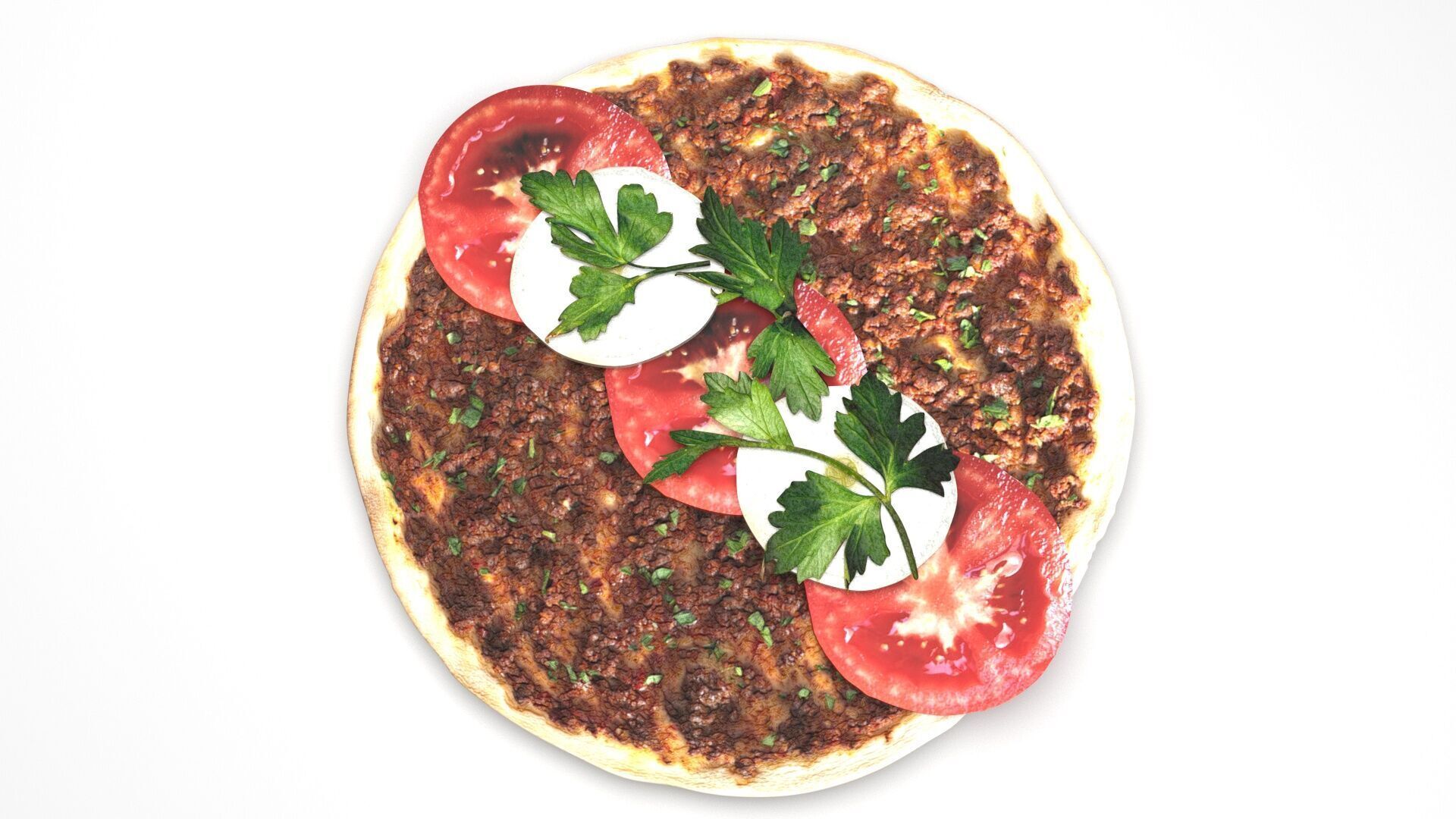 Turkish Lahmacun 3D model_5
