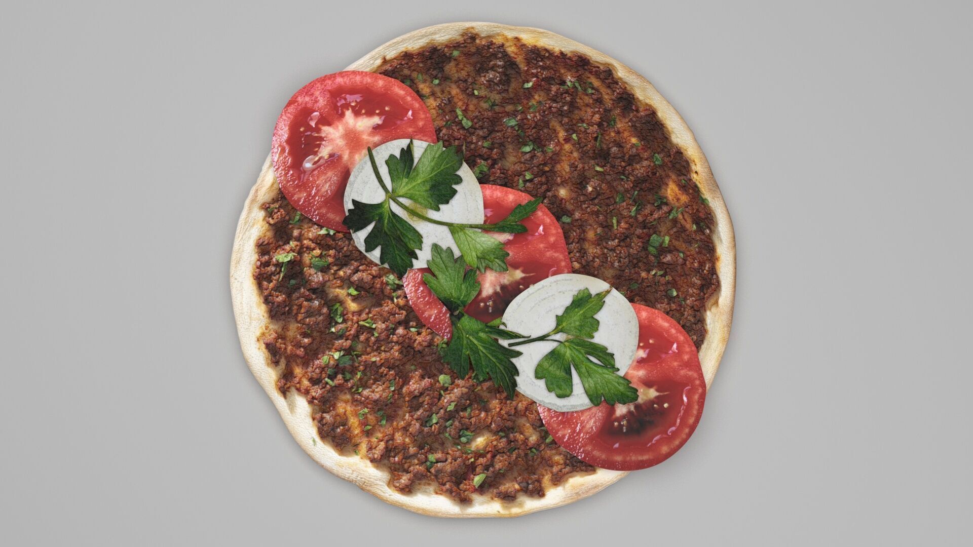 Turkish Lahmacun 3D model_2