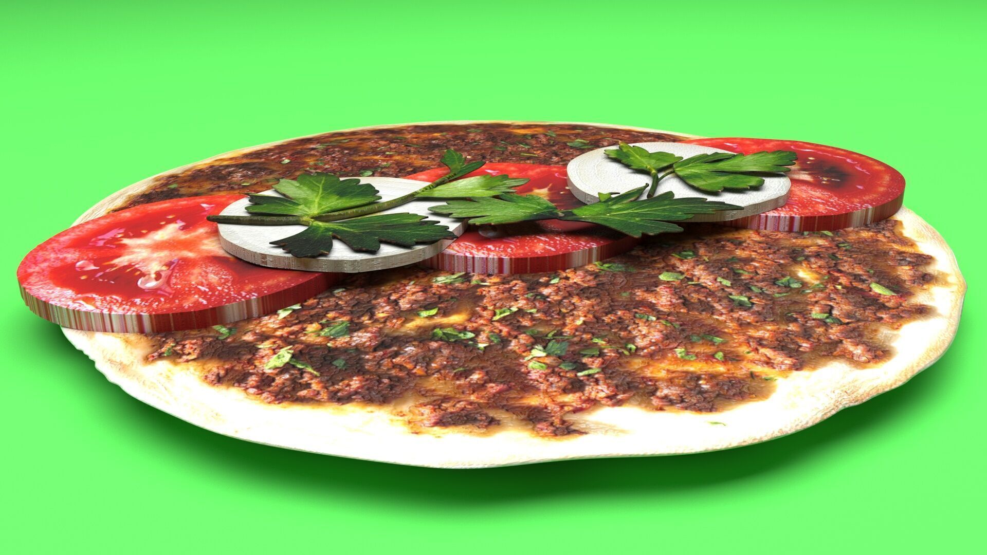 Turkish Lahmacun 3D model_7