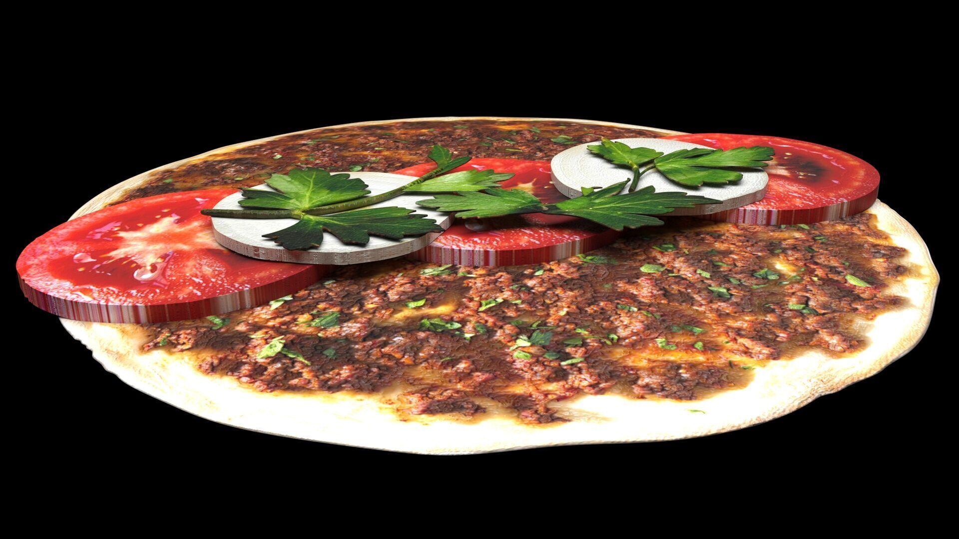 Turkish Lahmacun 3D model_8