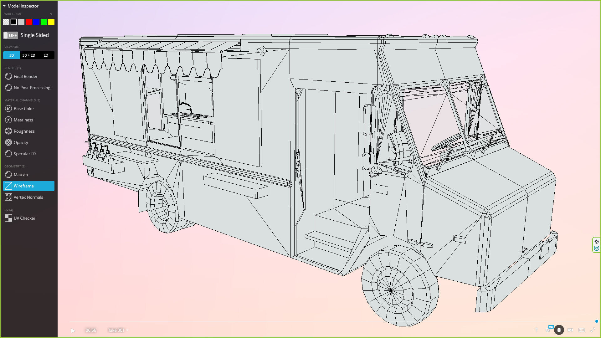Morgan Olson KFC Nashville Food Truck Low-poly 3D model_8