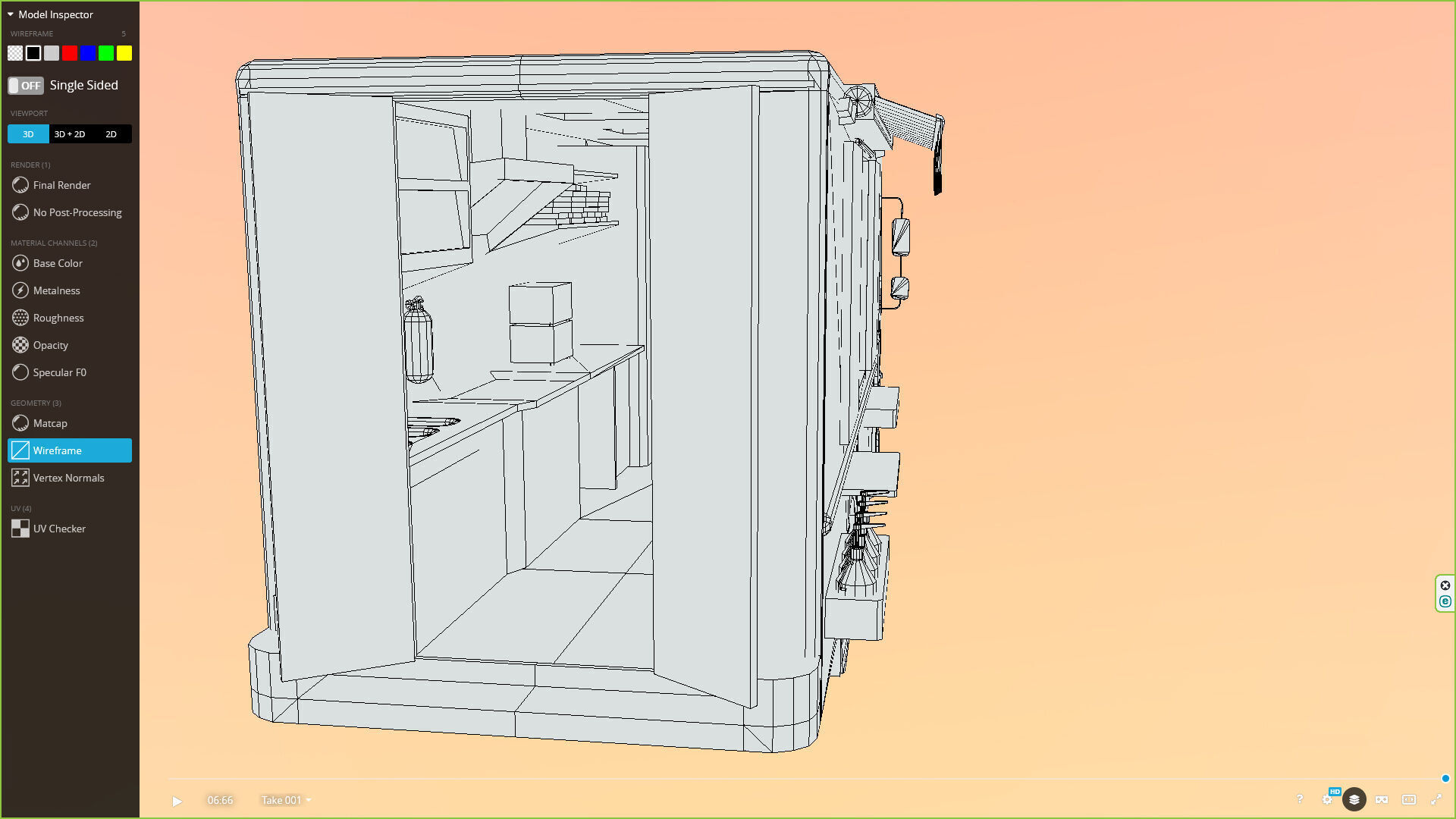 Morgan Olson KFC Nashville Food Truck Low-poly 3D model_7