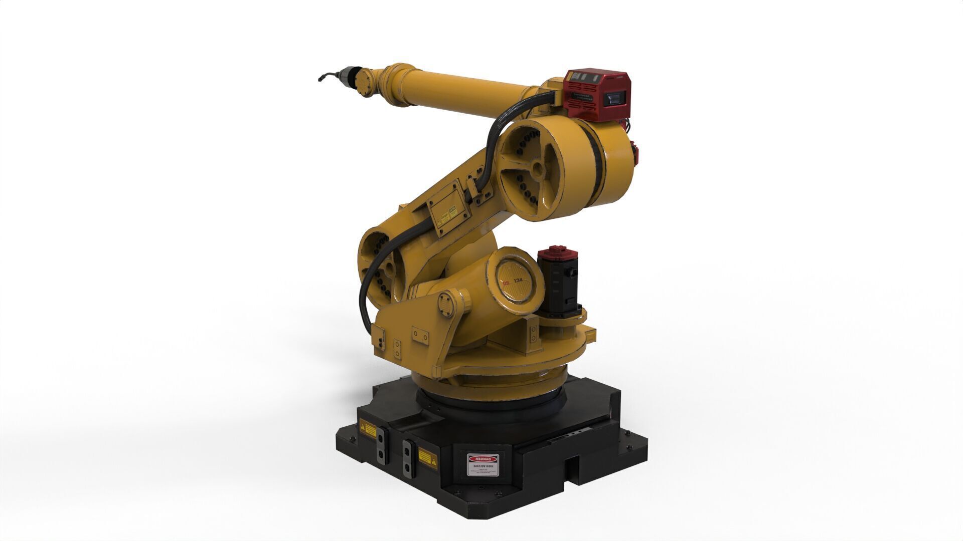 Industrial Robot Arm 3D model_13