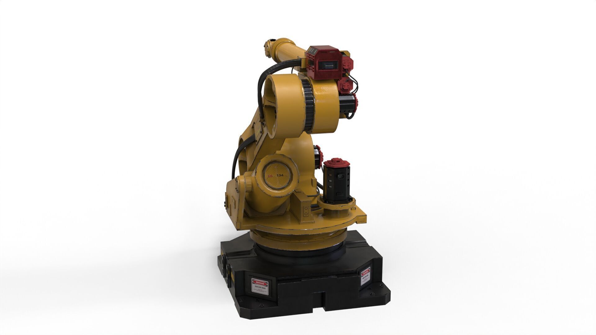 Industrial Robot Arm 3D model_12