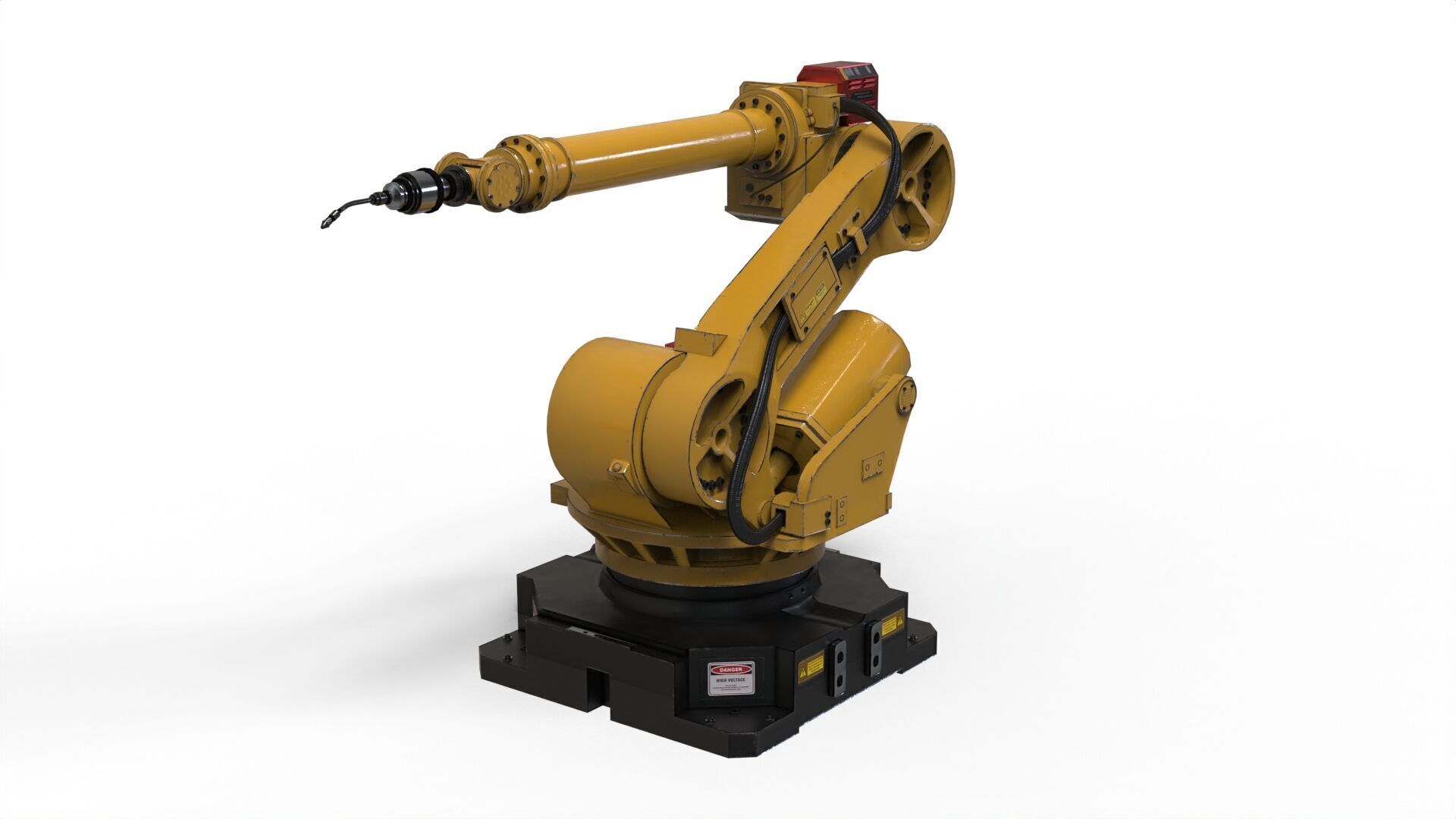 Industrial Robot Arm 3D model_3