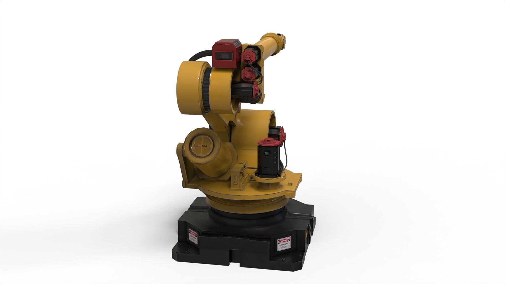 Industrial Robot Arm 3D model_11