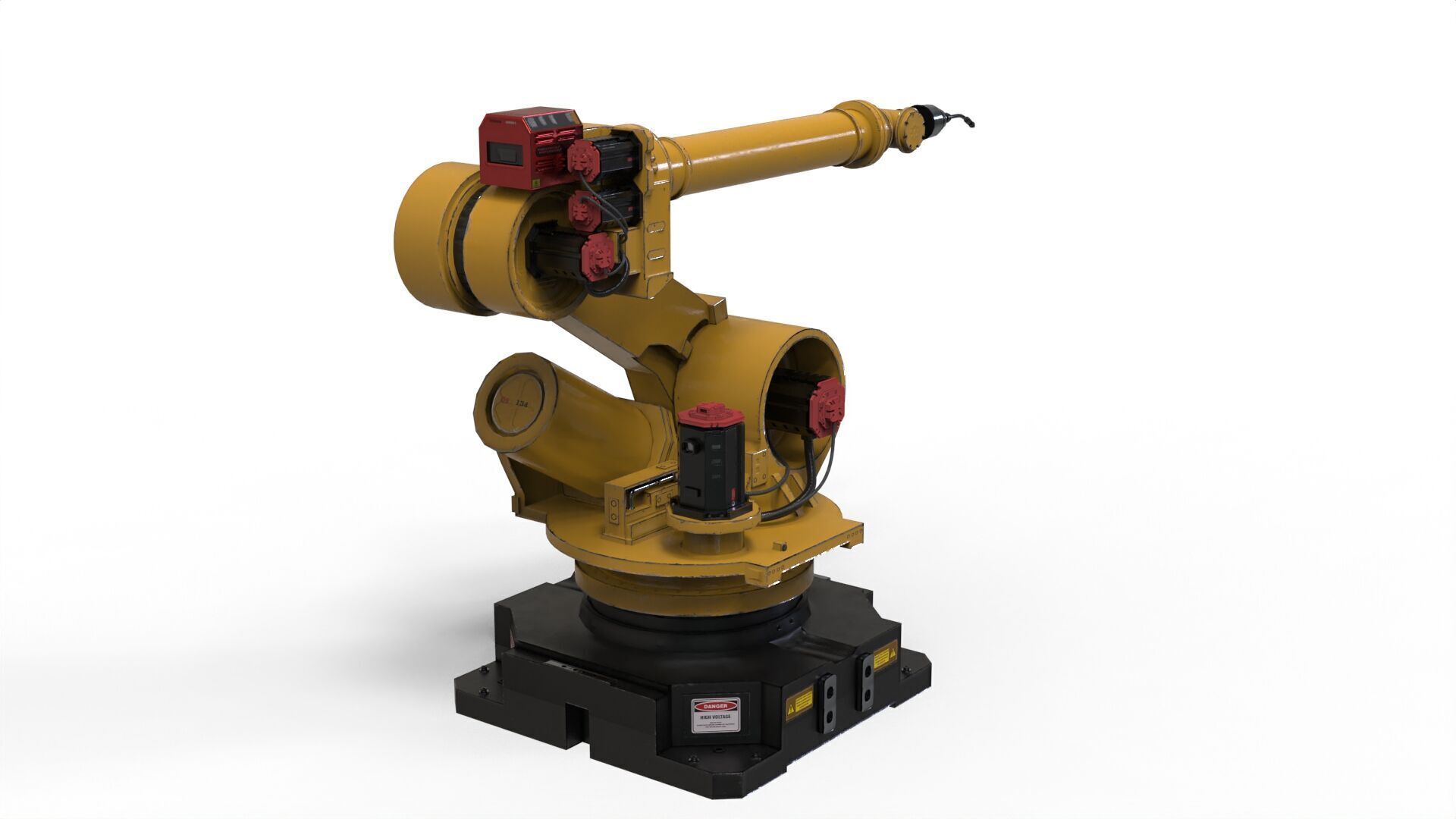 Industrial Robot Arm 3D model_10
