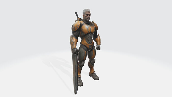 rex the warrior Free low-poly 3D print model