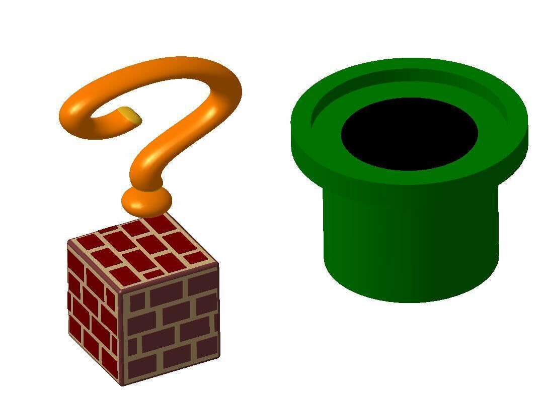 TCS - Criando a arte divertida Pack games Mario 3D print model_2