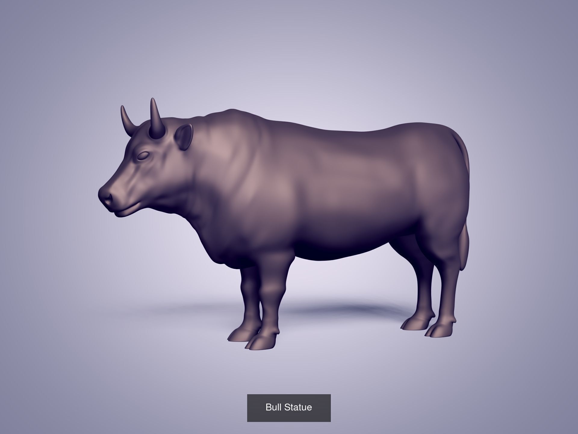 Bull Statues - Figurines 3D Model Collection_2