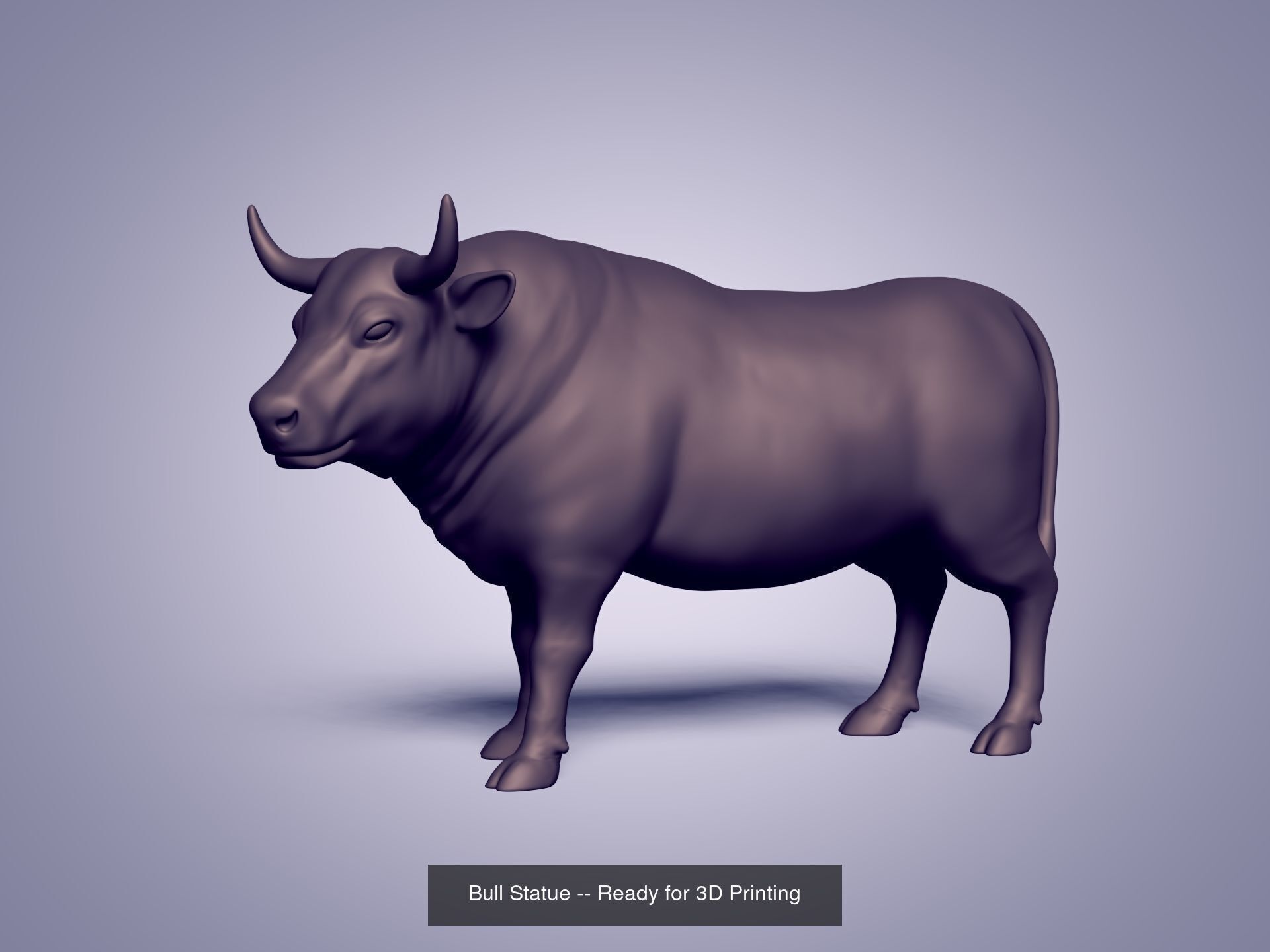 Bull Statues - Figurines 3D Model Collection_1