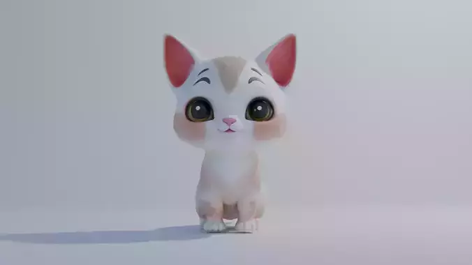 Cute Cat 3D Models