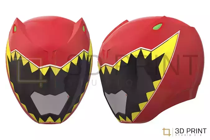 Power Rangers Dino Charge Red Ranger helmet 3D print model