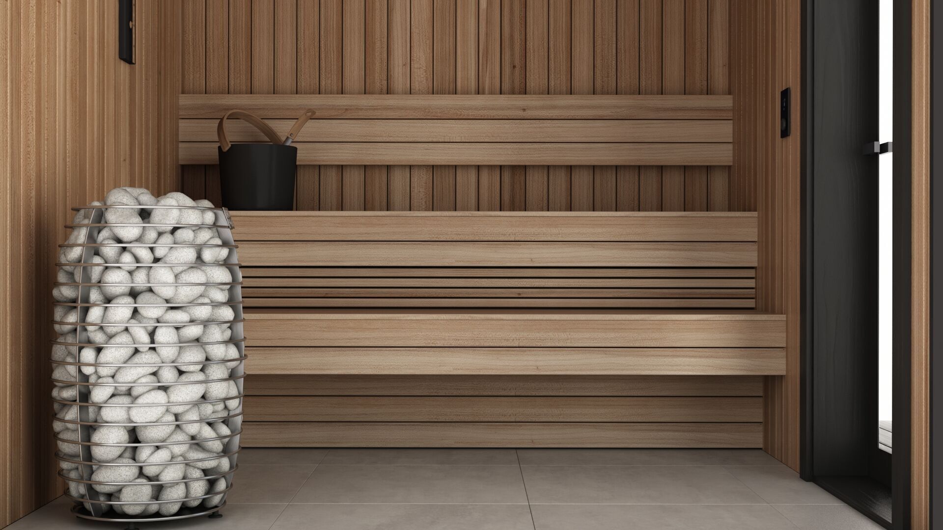 Sauna and Accessories 3D model_3
