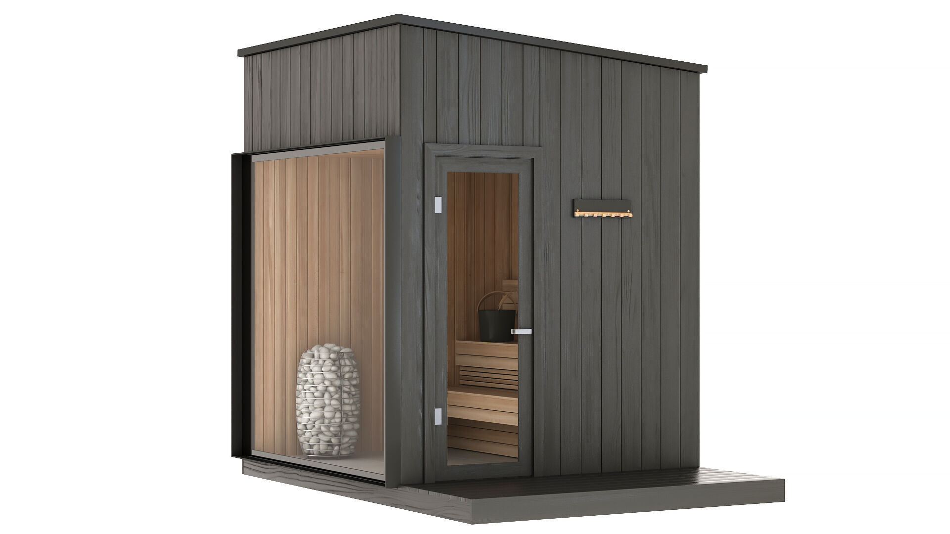 Sauna and Accessories 3D model_2